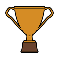 trophy cup icon image vector illustration design 