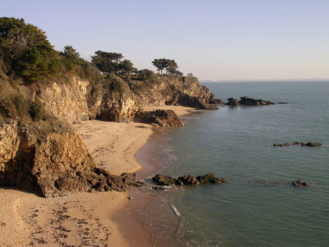 Criques de granite &agrave; Saint-Marc sur Mer en Loire-Atlantique