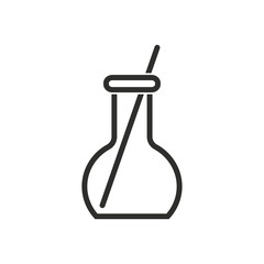 Flask - vector icon.