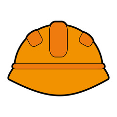 helmet under construction related icon image vector illustration design 