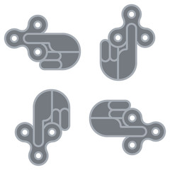 Variation hand spinner vector logo for design