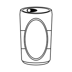 can beverage icon image vector illustration design  black line
