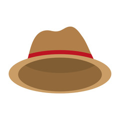 classic hat  icon image vector illustration design 