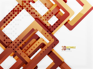 Rectangle tube elements, vector background