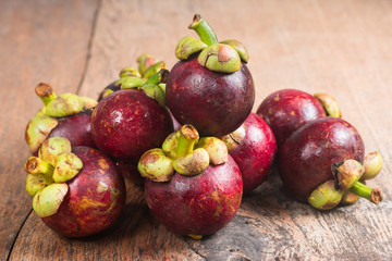 Mangosteen is King of fruit Fresh from the Garden 
