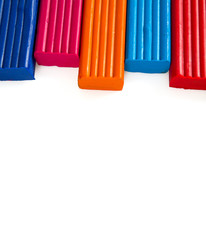 modeling clay isolated on white background