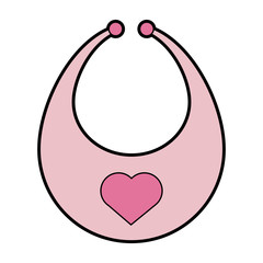 bib baby or shower related  icon image vector illustration design 