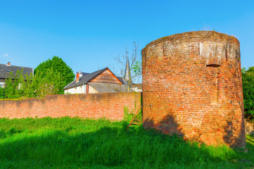 historic town wall of Bedburg Alt-Kaster, Germany