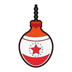 ball tree decoration christmas related icon image vector illustration design 