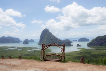 View millions, Samed view point Nang Nok Thailand.