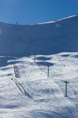 Roundhill ski area near Lake Tekapo