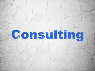 Business concept: Consulting on wall background