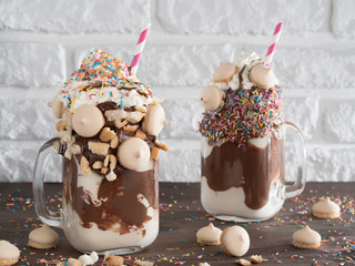 freakshake with copy space