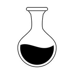 test tube icon image vector illustration design  black line