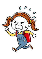 遅刻する女の子