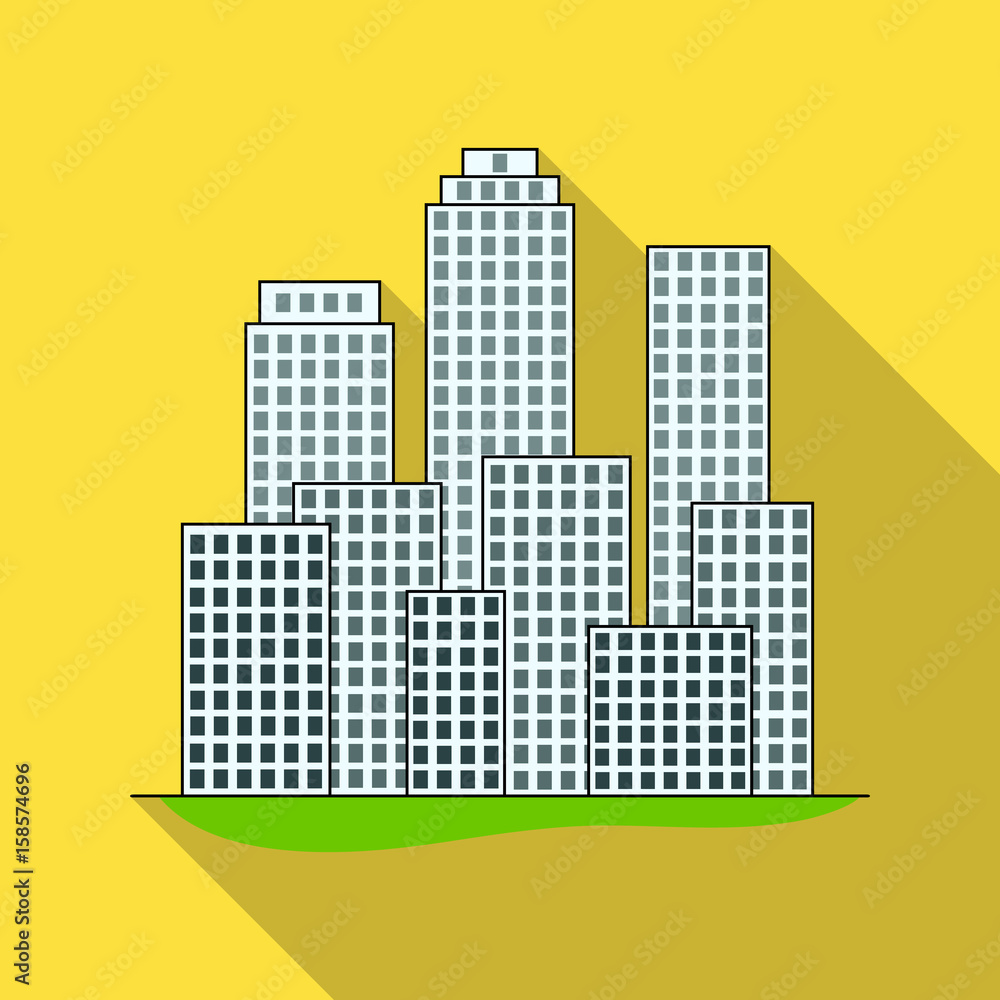 Wall mural metropolis.realtor single icon in flat style vector symbol stock illustration web.