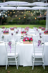 wedding dinner table.