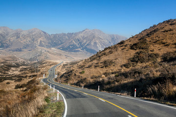 Scenic route of south island in New Zealand is very beautiful scenic drive in the world top list.