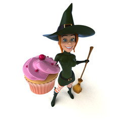 Sexy witch - 3D Illustration