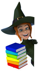 Sexy witch - 3D Illustration