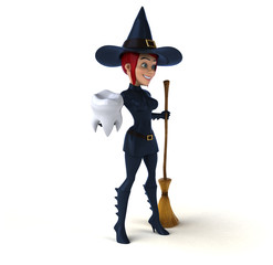 Sexy witch - 3D Illustration