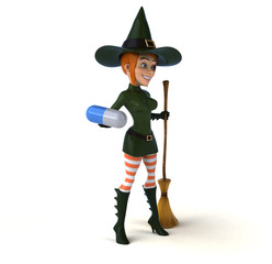Sexy witch - 3D Illustration