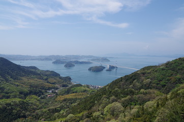Fototapeta premium 瀬戸内しまなみ海道 亀老山からの景色