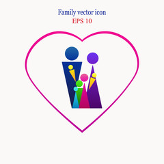 Family icons vector