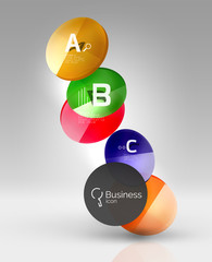 Vector circle infographics