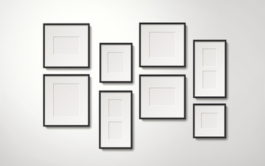 blank picture frames