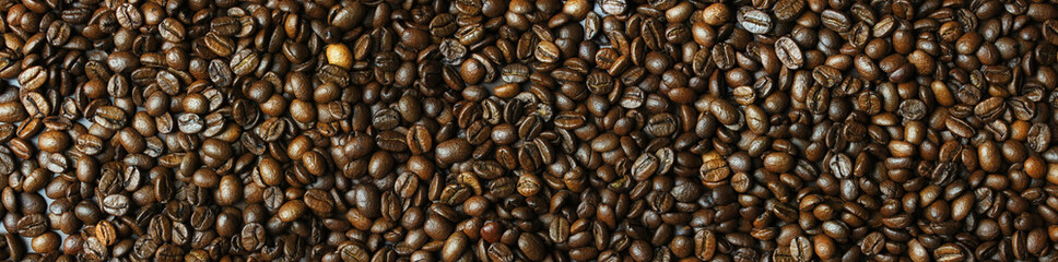 coffee bean texture, top view