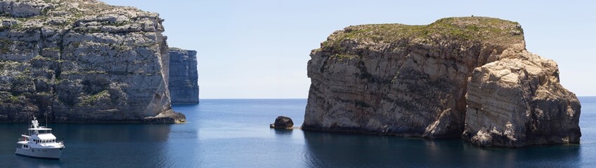 Fototapeta na wymiar Dwejra Bay, Gozo island. Malta, Europe.