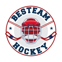 Colorful Vector Hockey logo and insignias