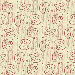 Fototapeta premium Paisley seamless pattern
