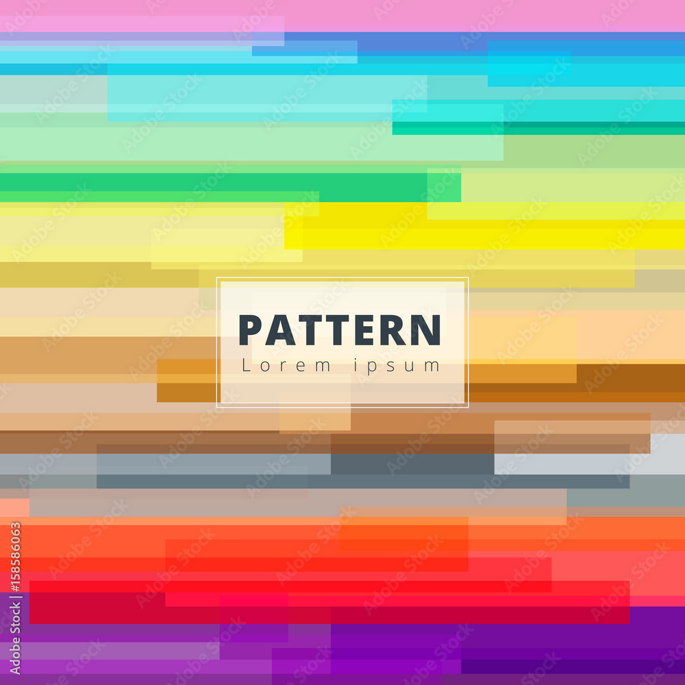 Aufkleber abstract image, colorful horizontal rectangle overlap, pattern geometry vector background for print,