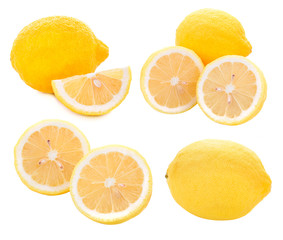 Lemon splits on white