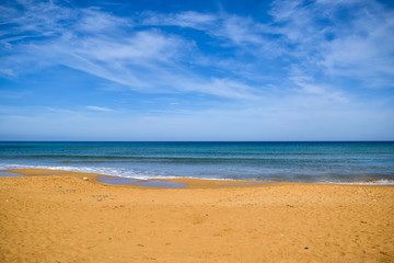 Calm sandy beach