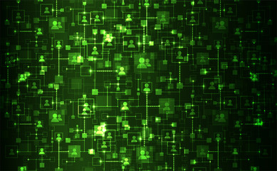 Social media vector background. Network concept.