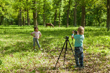 photographer and photo a model