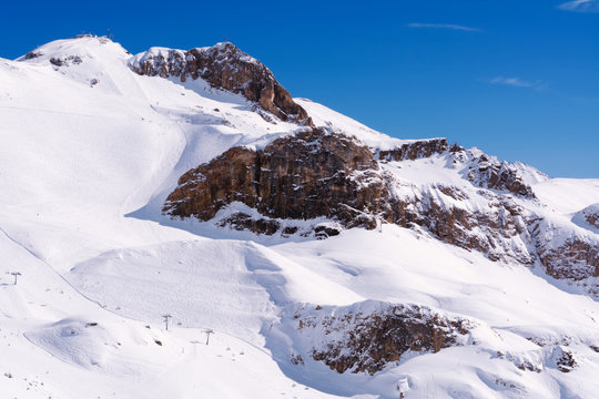 Alpen im Winter, Skigebiet Ischgl, Tirol
