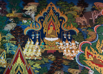 Thai mural painting art © boonsom