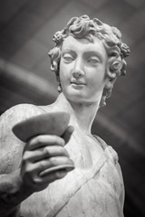 Fototapeta na wymiar Dionysus Bacchus Wine statue portrait