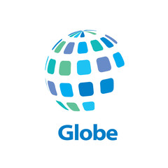vector logo globe