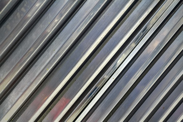 Obraz premium Ribbed cast metal surface