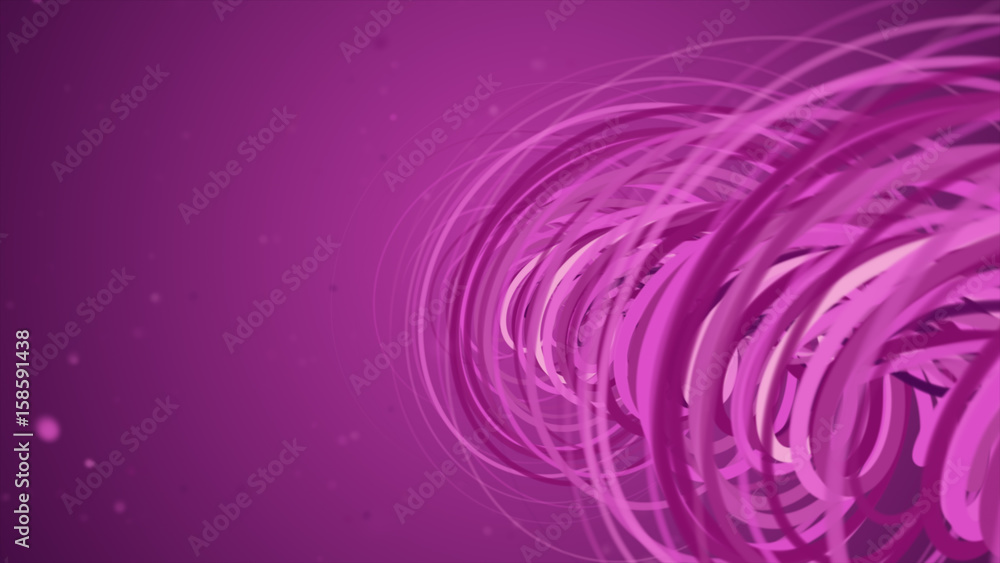 Poster abstract pattern of twisted lines. glamour background 3d illustration
