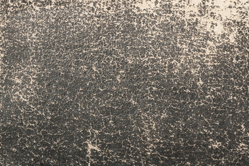 View Of Torn Black Leather Fabric Texture Background.