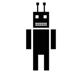 android black icon vector