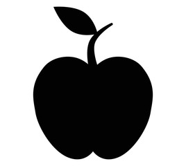 apple black icon vector