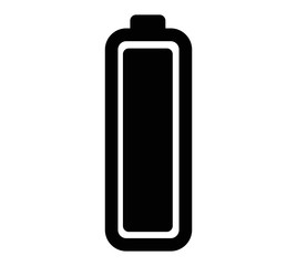 battery black icon vector