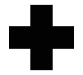 cross black icon vector